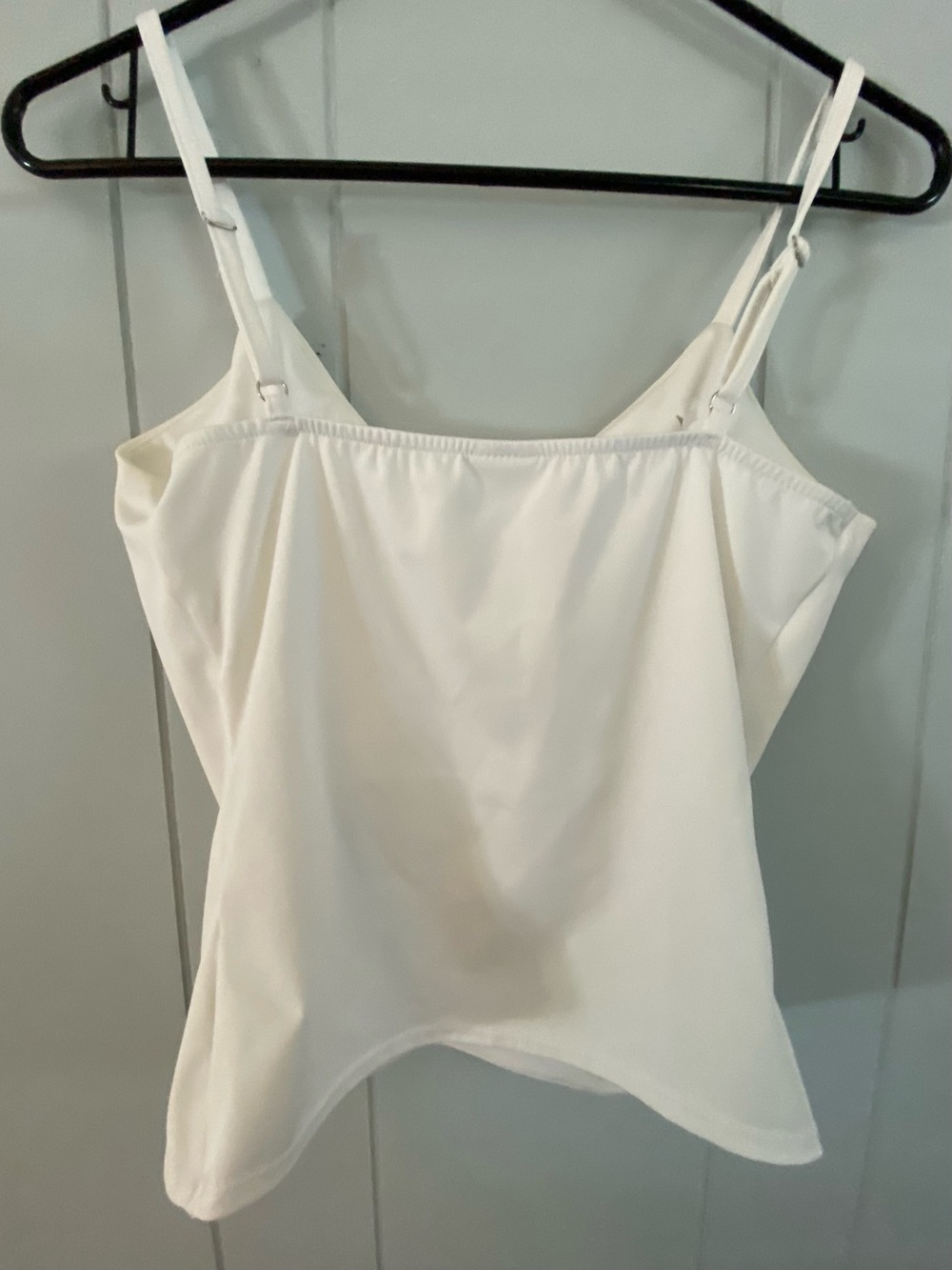 Classic White Spaghetti Strap Tank Top